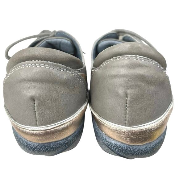 NAOT Women’s Kumara Foggy Gray Leather Lace Up Sneaker Size 40 US 9 - Picture 8 of 10